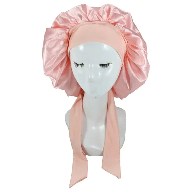 Bonnet de Nuit/Douche en Satin pour Femme