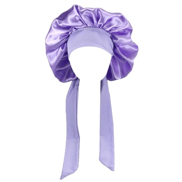 Bonnet de Nuit/Douche en Satin pour Femme