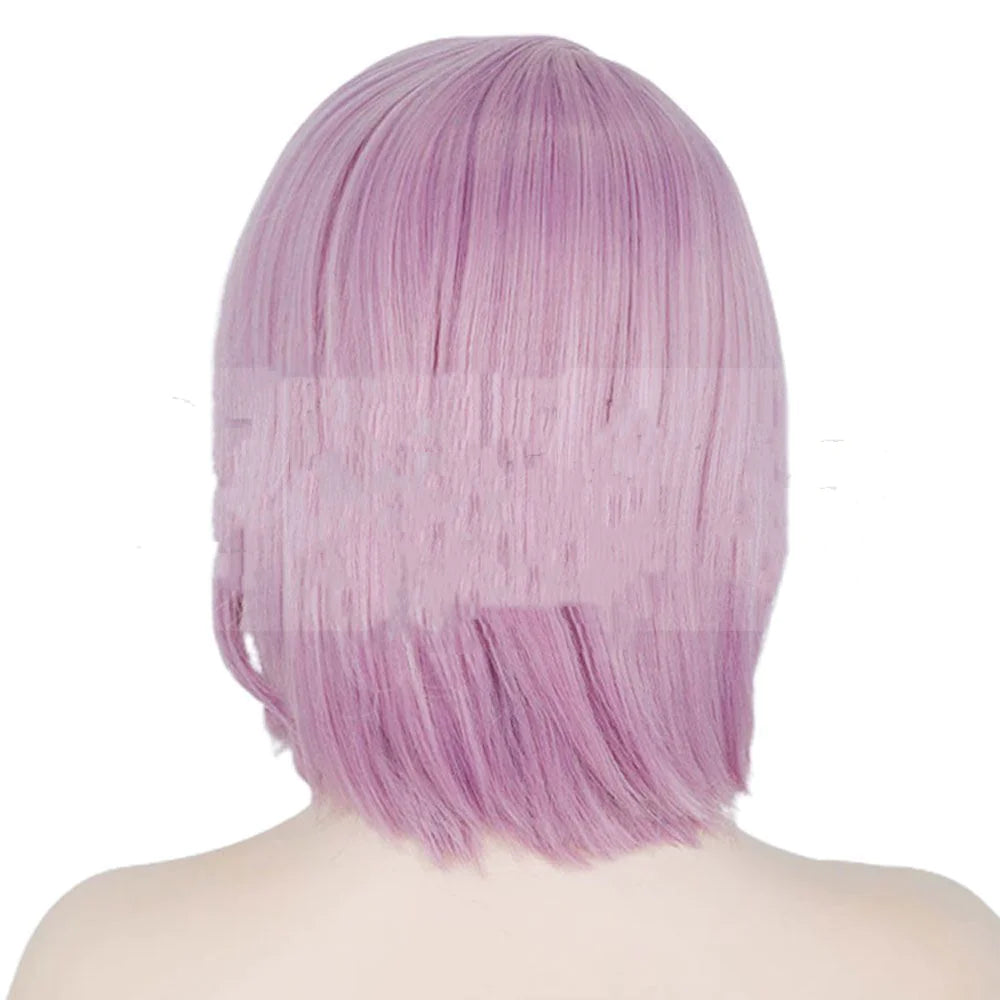 Perruque Courte Lisse Bob violette