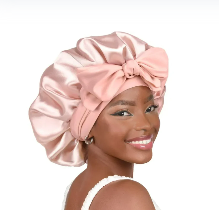 Bonnet de Nuit/Douche en Satin pour Femme